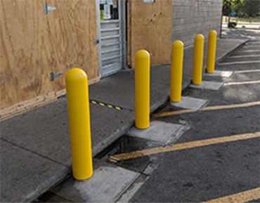 Installation of Bollards